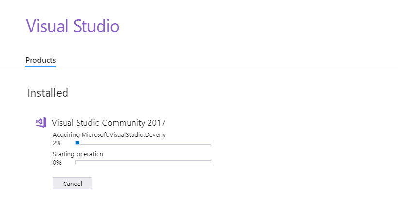 install visual studio 2017